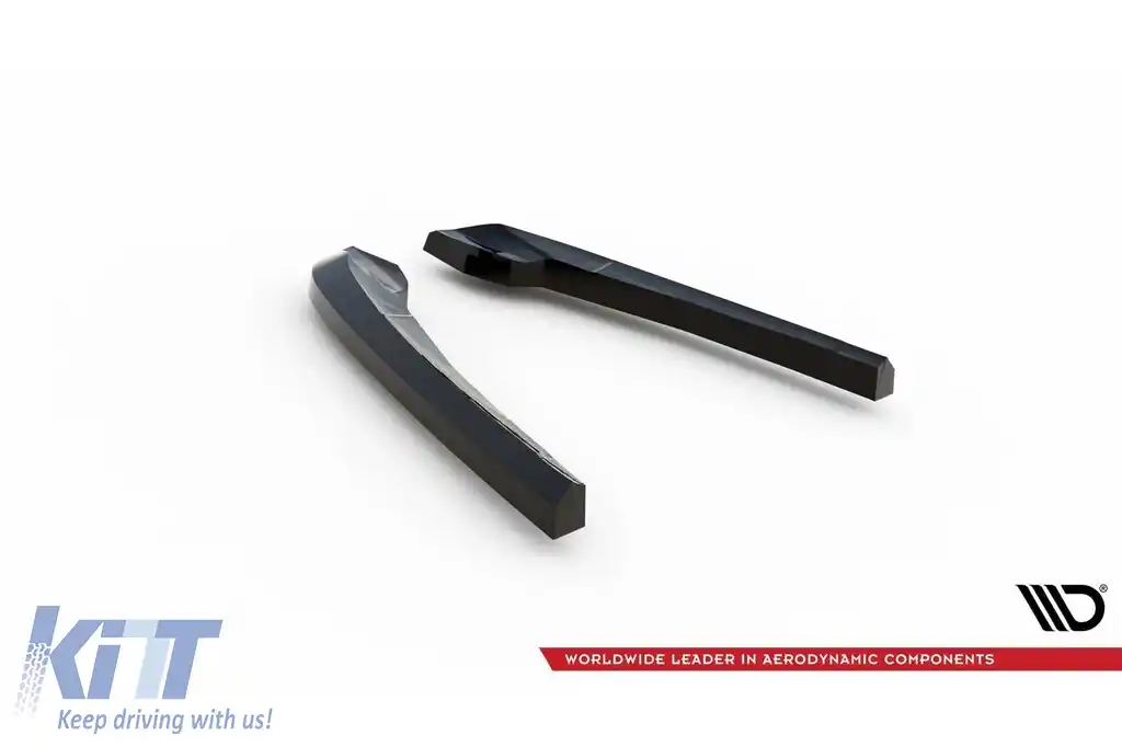 Adăugiri laterale Maxton Design potrivite pentru difuzor pe BMW X3 M F97 după 2021, lac negru-image-6236347