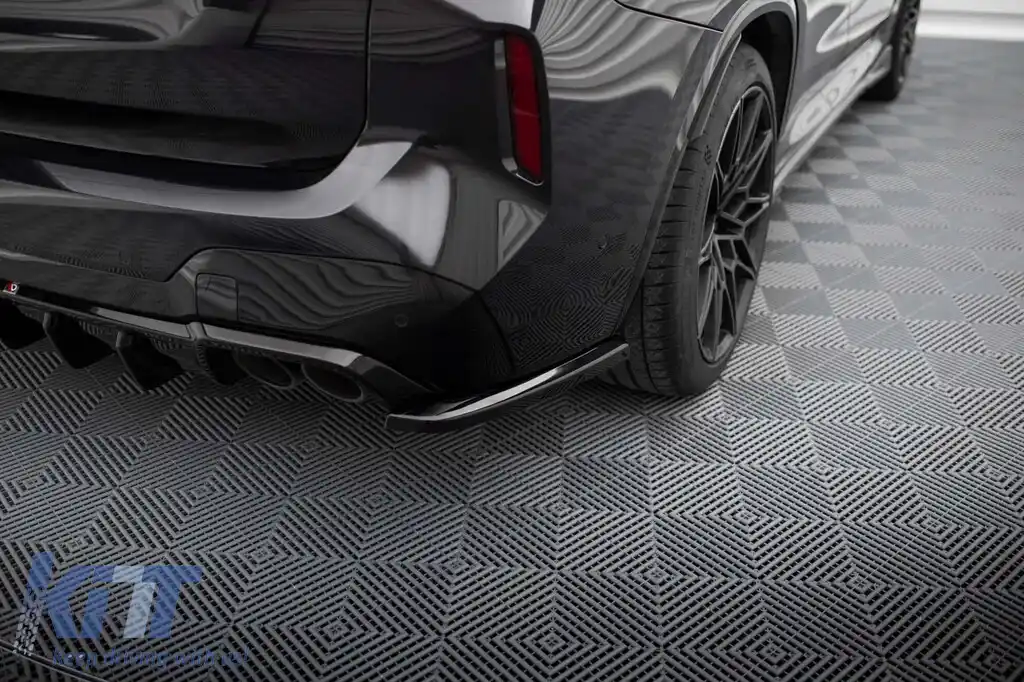 Adăugiri laterale Maxton Design potrivite pentru difuzor pe BMW X3 M F97 după 2021, lac negru-image-6236349