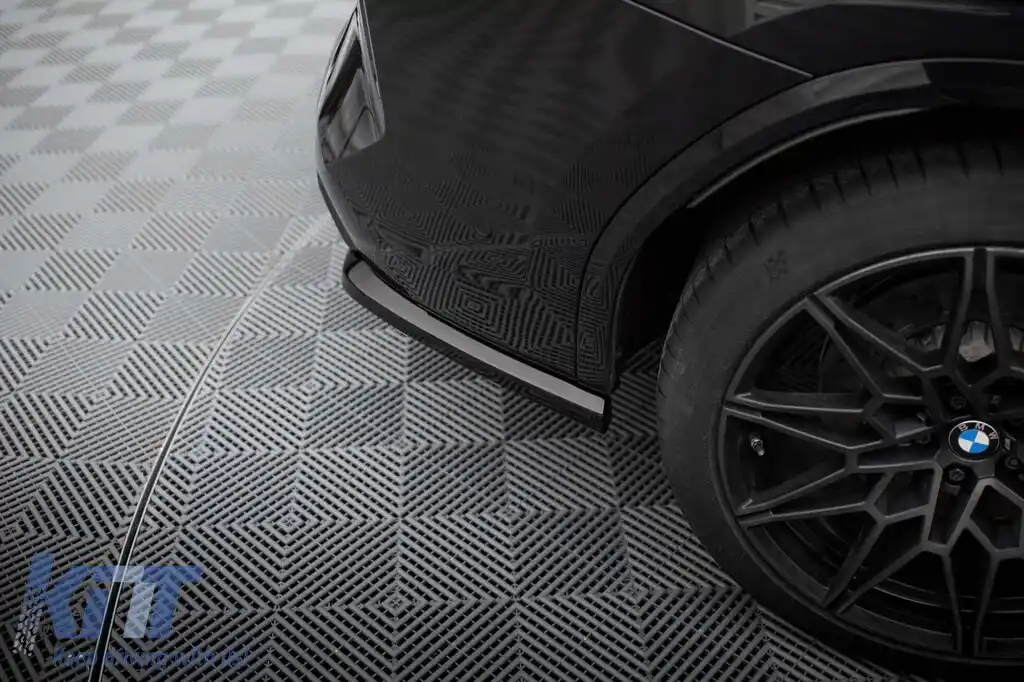Adăugiri laterale Maxton Design potrivite pentru difuzor pe BMW X3 M F97 după 2021, lac negru-image-6236350