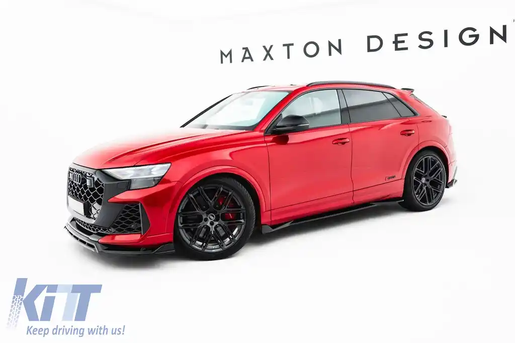 Adăugiri Maxton Design pentru praguri Audi RSQ8 după 2023, lac negru-image-6235884