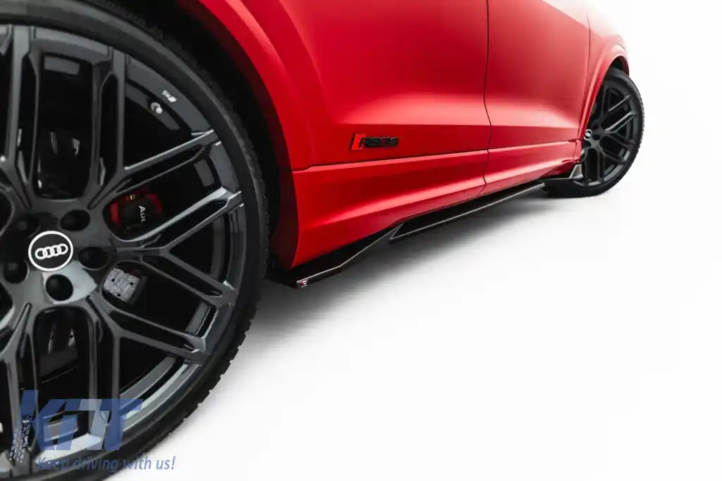 Adăugiri Maxton Design pentru praguri Audi RSQ8 după 2023, lac negru-image-6235887