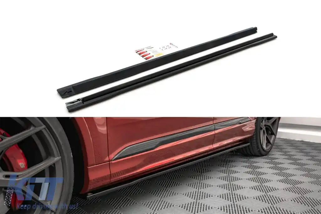 Adăugiri Maxton Design potrivite pentru Audi Q7 S-Line, SQ7 2019-2023, lac negru