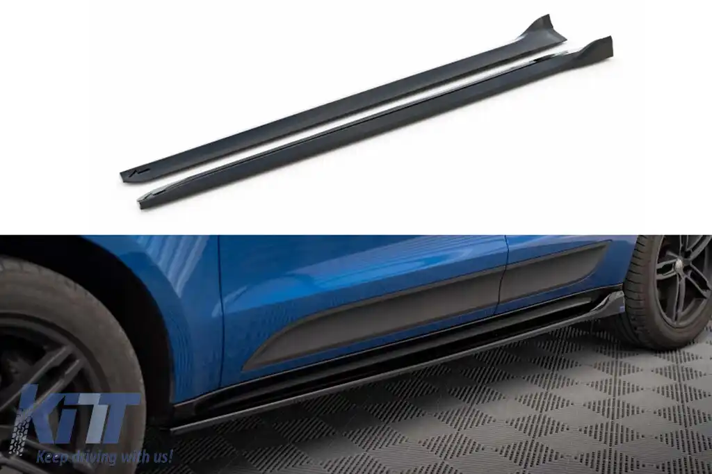 Adăugiri Maxton Design potrivite pentru Porsche Macan MK1 2014-2018, lac negru