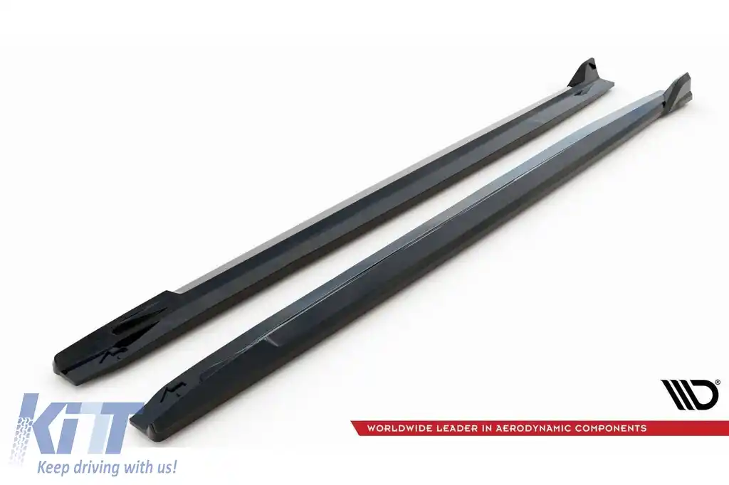 Adăugiri Maxton Design potrivite pentru praguri BMW X5 G05 cu pachet M 2018-2023, lac negru-image-6144204