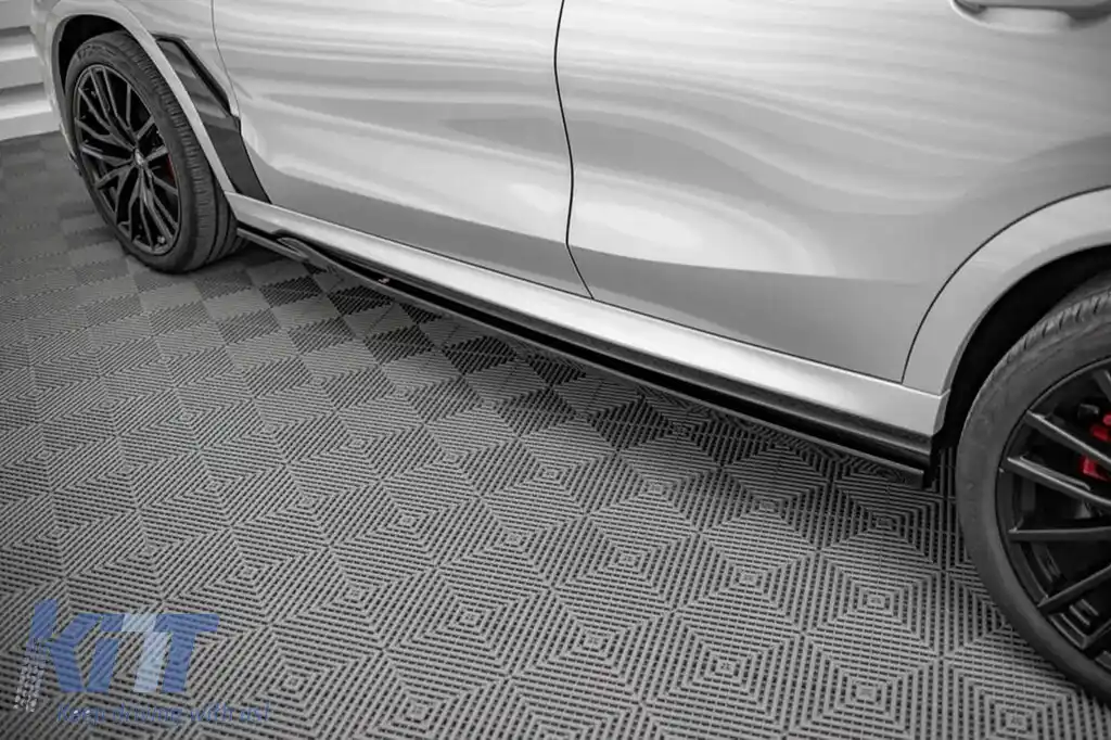 Adăugiri Maxton Design potrivite pentru praguri laterale M pentru BMW X6 G06 după 2020, lac negru-image-6236406