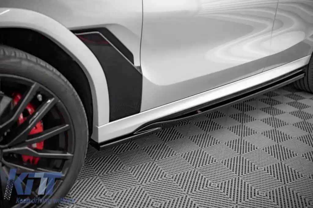 Adăugiri Maxton Design potrivite pentru praguri laterale M pentru BMW X6 G06 după 2020, lac negru-image-6236407