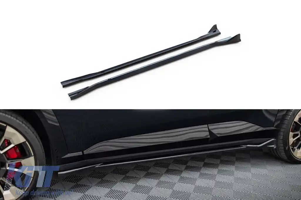 Adăugiri Maxton Design potrivite pentru praguri BMW XM G09 după 2022, lac negru