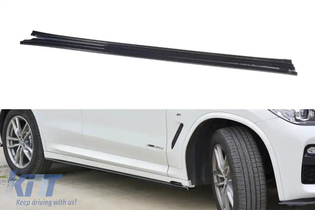 Adăugiri Maxton Design tip M Technik potrivite pentru pragurile BMW X3 G01 după 2018, lac negru
