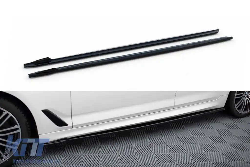 Adăugiri Maxton Design versiunea 2 potrivite pentru BMW Seria 5 G30 sedan, G31 break 2017-2023, lac negru