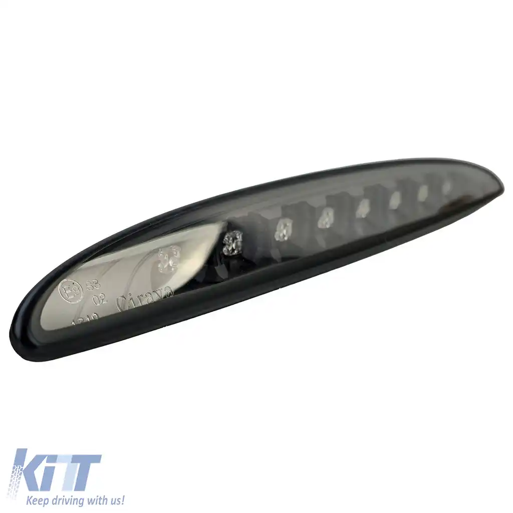 Al treilea stop de frână LED cu sticlă clară neagră, potrivit pentru Mini One Cooper S R50 R53 2001-2006-image-6193105