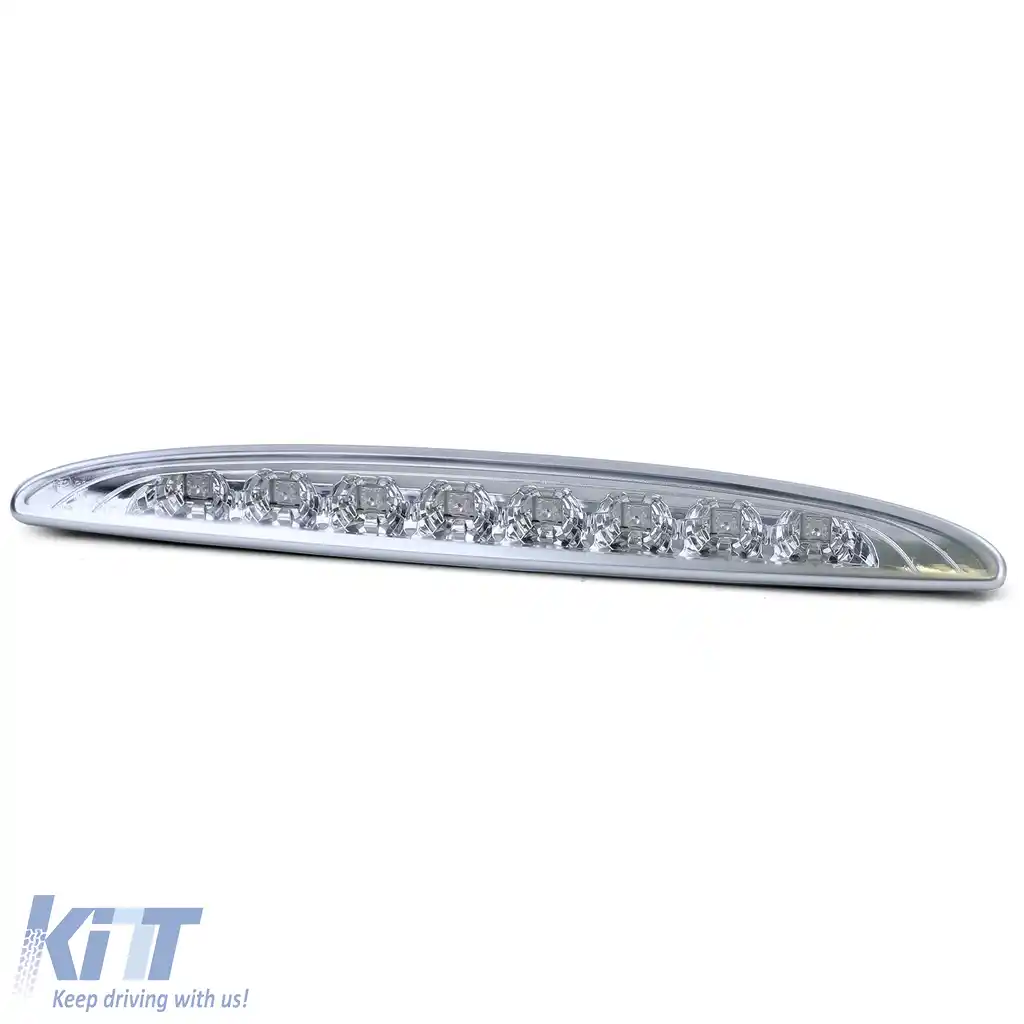 Al treilea stop de frână LED cu sticlă clară și crom pentru Mini One Cooper S R50 R53 2001-2006-image-6195135