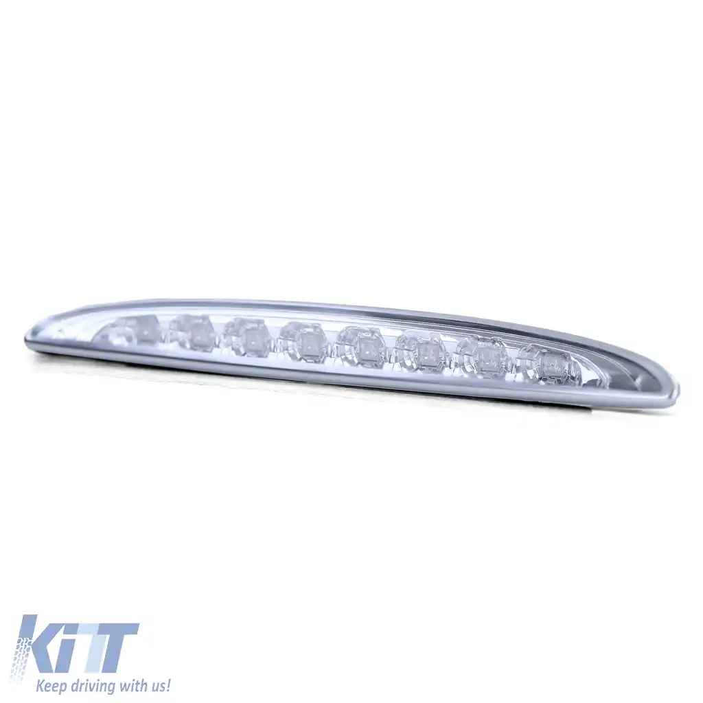 Al treilea stop de frână LED cu sticlă clară și crom pentru Mini One Cooper S R50 R53 2001-2006-image-6195136