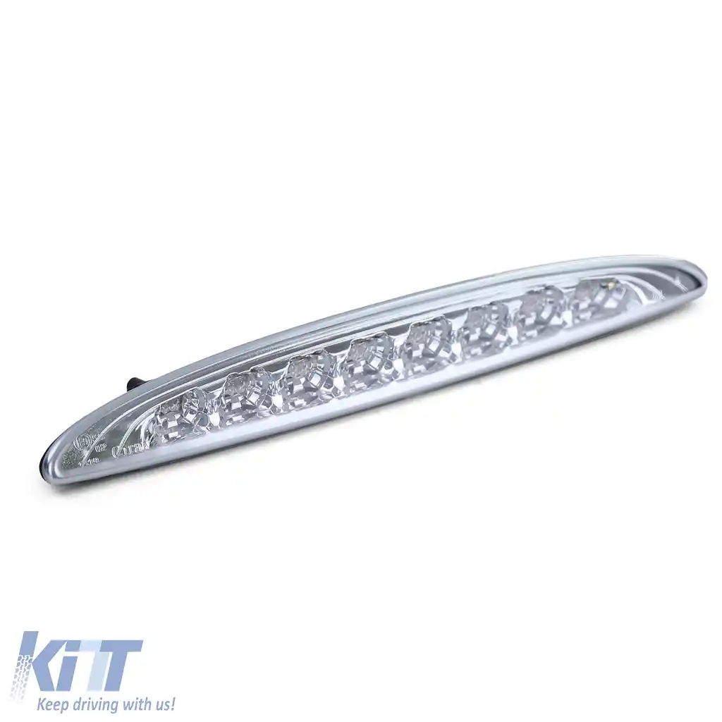 Al treilea stop de frână LED cu sticlă clară și crom pentru Mini One Cooper S R50 R53 2001-2006-image-6195137