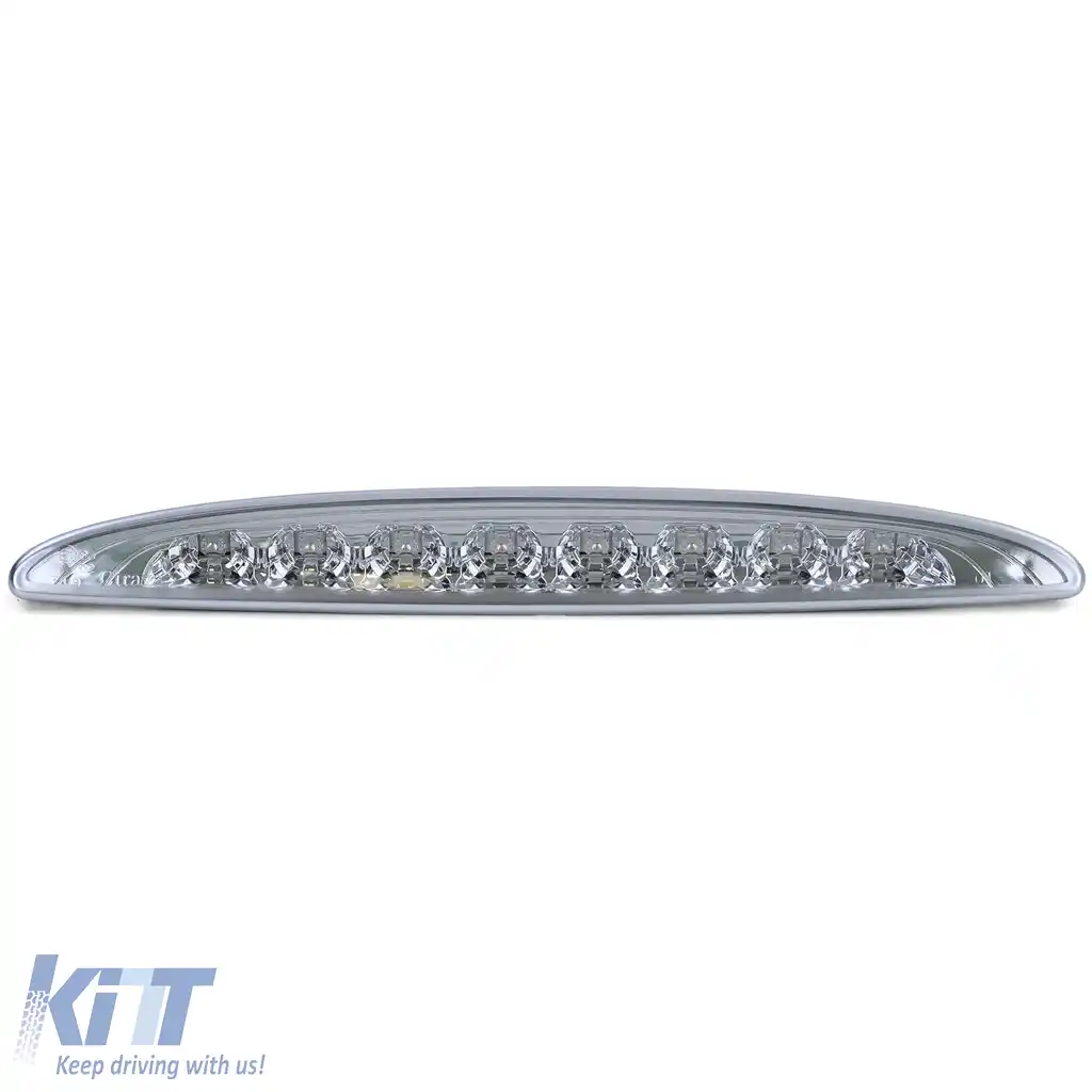 Al treilea stop de frână LED cu sticlă clară și crom pentru Mini One Cooper S R50 R53 2001-2006-image-6195138