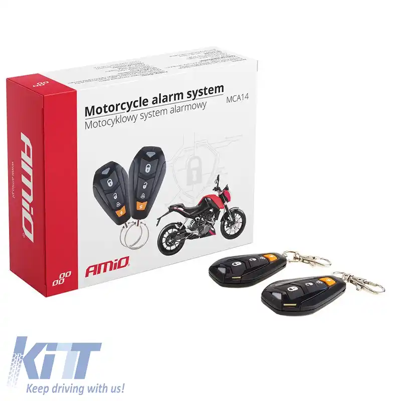 Alarmă pentru motocicletă MCA14 cu 2 telecomenzi Amio MCA14-image-6304282