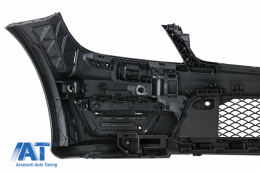 Ansamblu Bara Fata compatibil cu MERCEDES C-Class W204 Facelift (2012-2014) C63 Design cu Faruri DECTANE DRL Negru-image-5998019