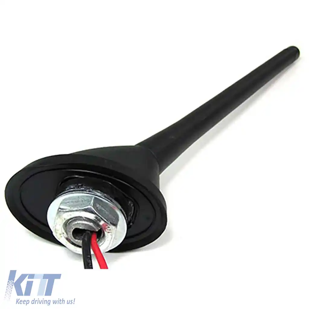 Antena de acoperiș auto de 17 cm cu bază și amplificator, flexibilă și potrivită pentru spălătorii auto-image-6196240