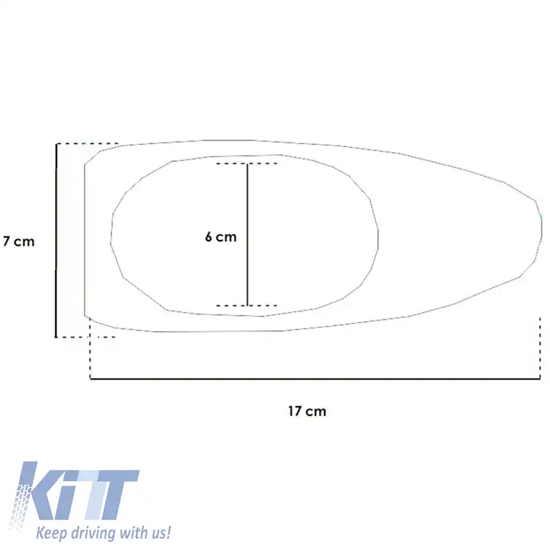 Antena de acoperiș auto potrivită pentru Golf Tip Carbon Shark cu cablu de conexiune și funcționare normală de 17cm-image-6306382