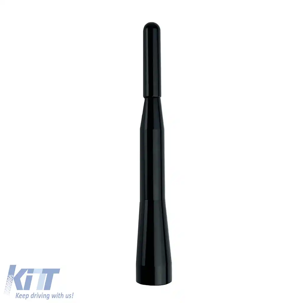 Antena de acoperiș auto universală mică 10cm mică 10cm Pompe neagră cu adaptoare-image-6301408