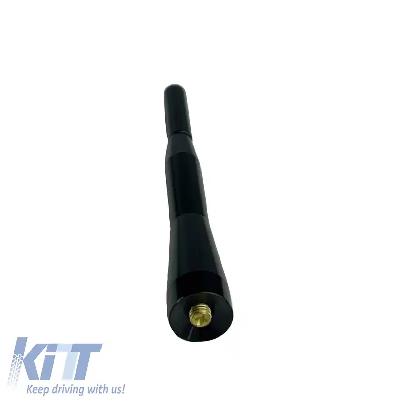 Antena de acoperiș auto universală mică 10cm mică 10cm Pompe neagră cu adaptoare-image-6301409