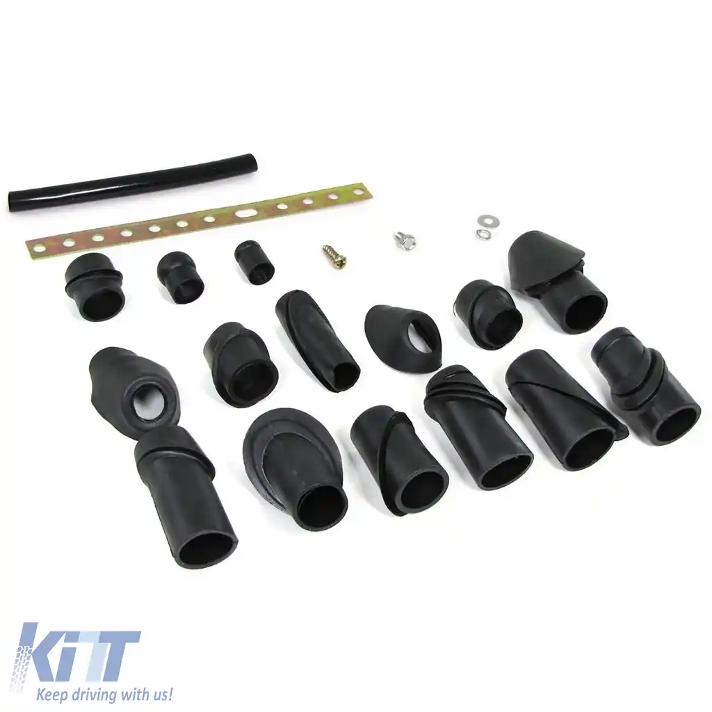 Antena electrică retractabilă automată cromată pentru vehicul auto universal 12V-image-6196561