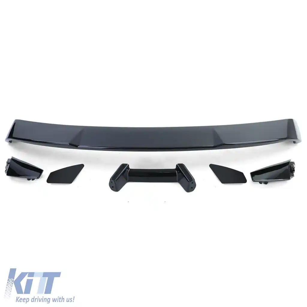 Aripă spate sport spoiler Performance 500 neagră, potrivită pentru Ford Mustang Coupe 14-20-image-6278746