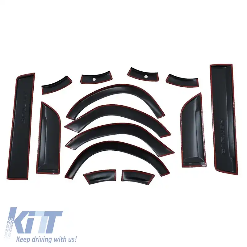 Aripi extinse potrivite pentru Dacia Duster 2018-2021 cu set de garnituri pentru uși 14 buc.-image-6327623