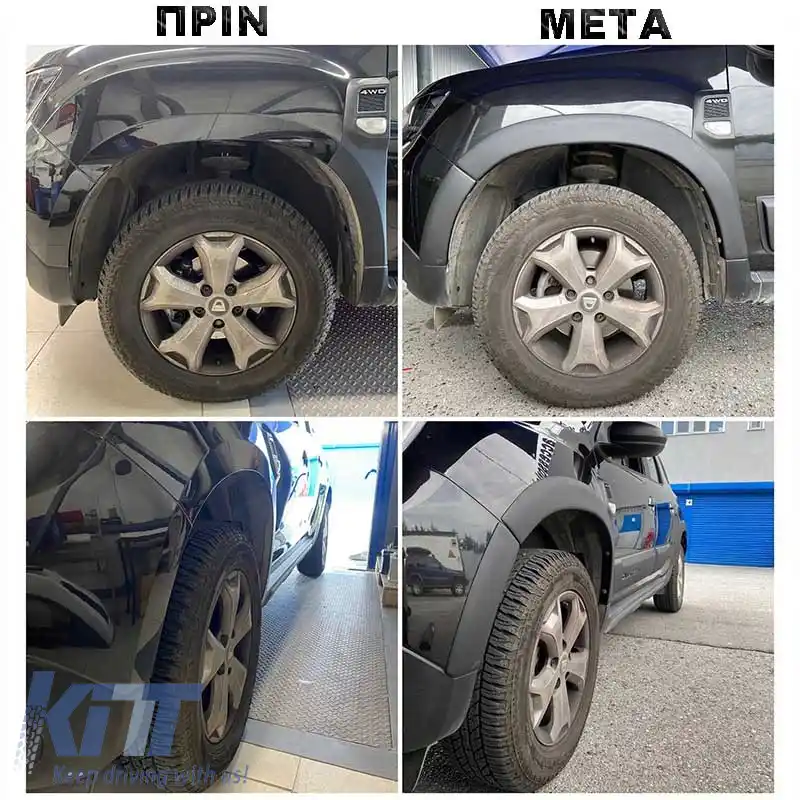 Aripi extinse potrivite pentru Dacia Duster 2018-2021 cu set de garnituri pentru uși 14 buc.-image-6327625