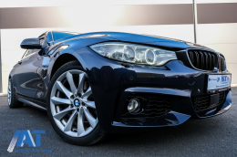Aripi Laterale compatibil cu BMW 4 Series F32 F33 F36 (2013-02.2017) Ornament Negru M4 Design-image-6075496