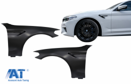 Aripi Laterale compatibil cu BMW 5 Series G30 G31 (2017-) Negru M5 Design-image-6073008