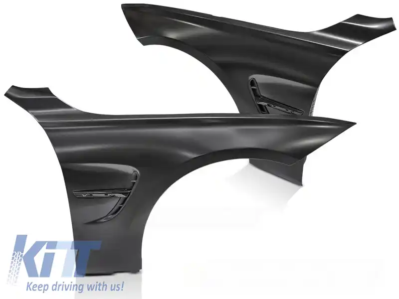 ARIPI STIL SPORT CU VENTILAȚIE LATERALĂ NEAGRĂ potrivite pentru BMW F30 F31 11-18