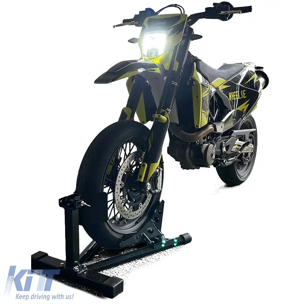 Asamblare suport motocicletă cu rocker ajustabil până la 680 kg, negru-image-6191072