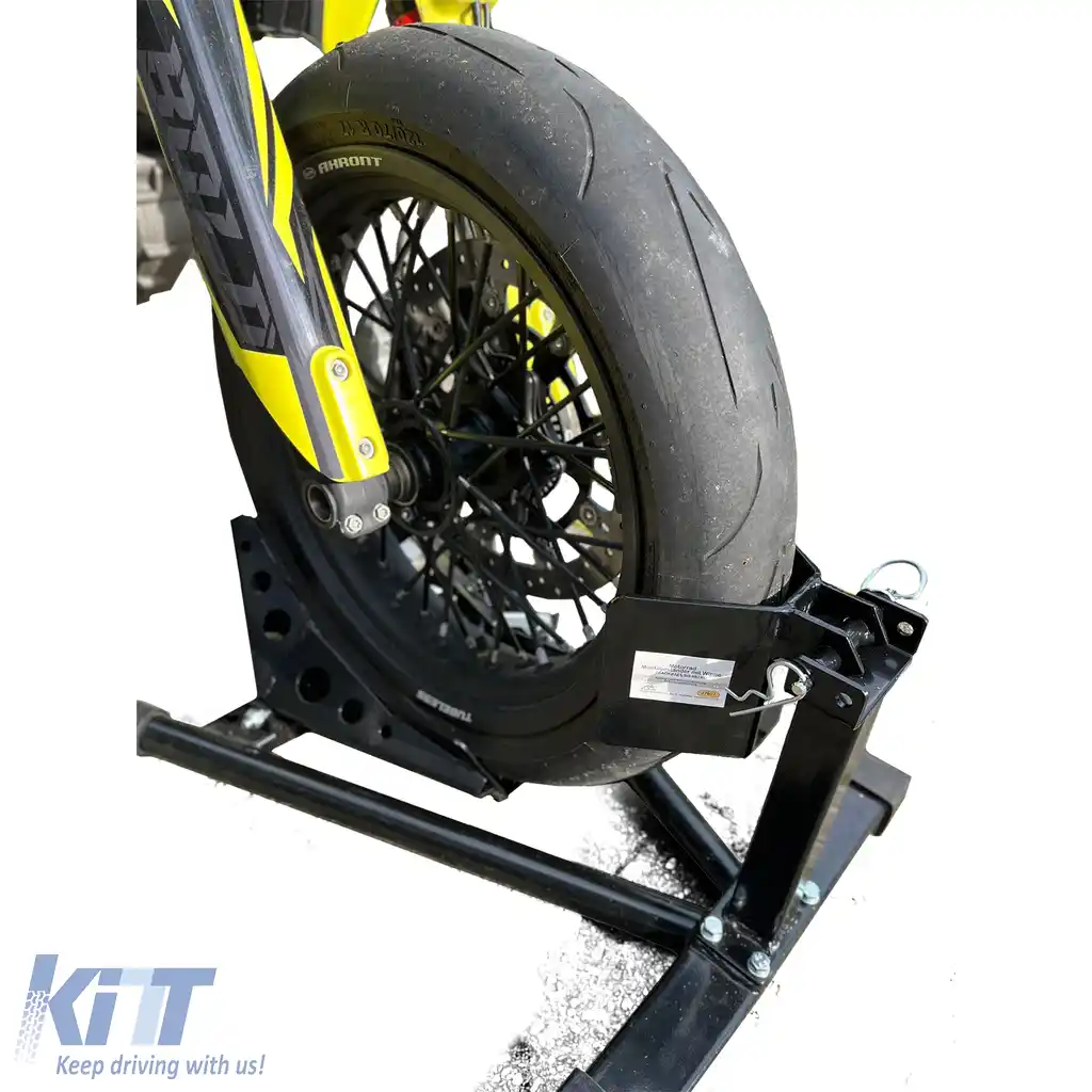 Asamblare suport motocicletă cu rocker ajustabil până la 680 kg, negru-image-6191073