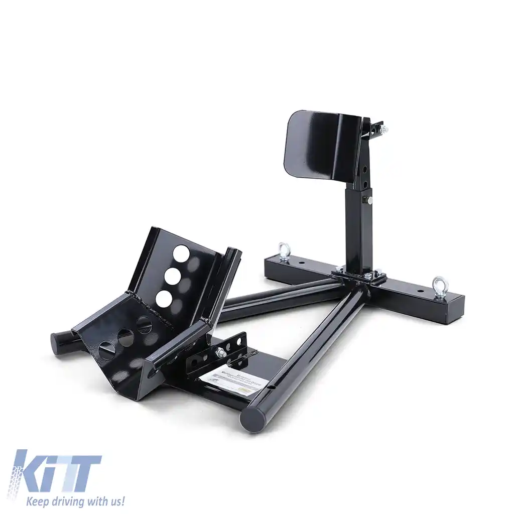 Asamblare suport motocicletă cu rocker ajustabil până la 680 kg, negru-image-6191075