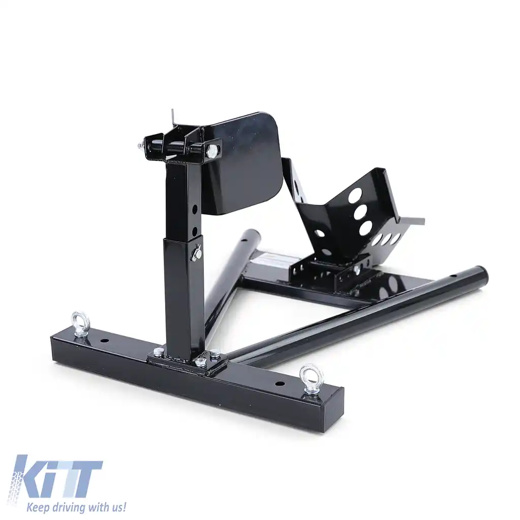 Asamblare suport motocicletă cu rocker ajustabil până la 680 kg, negru-image-6191076