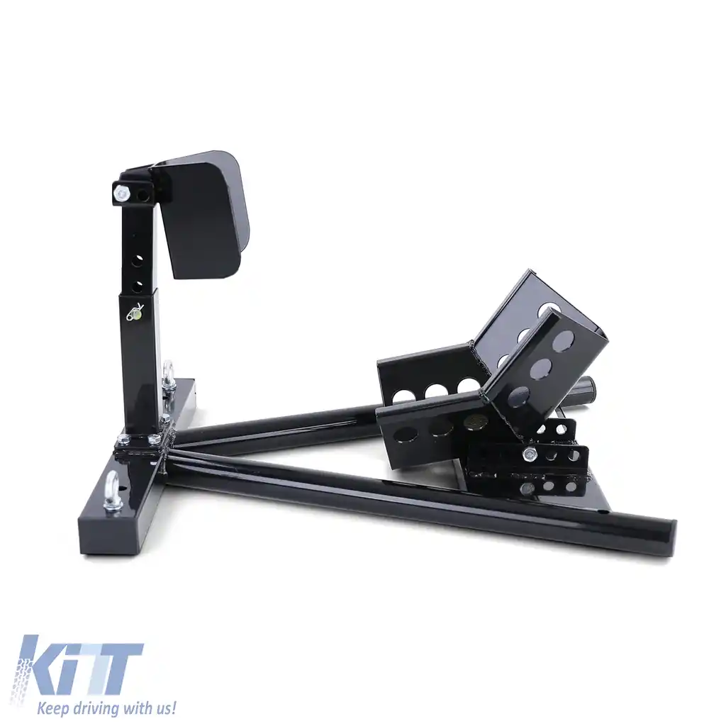 Asamblare suport motocicletă cu rocker ajustabil până la 680 kg, negru-image-6191077