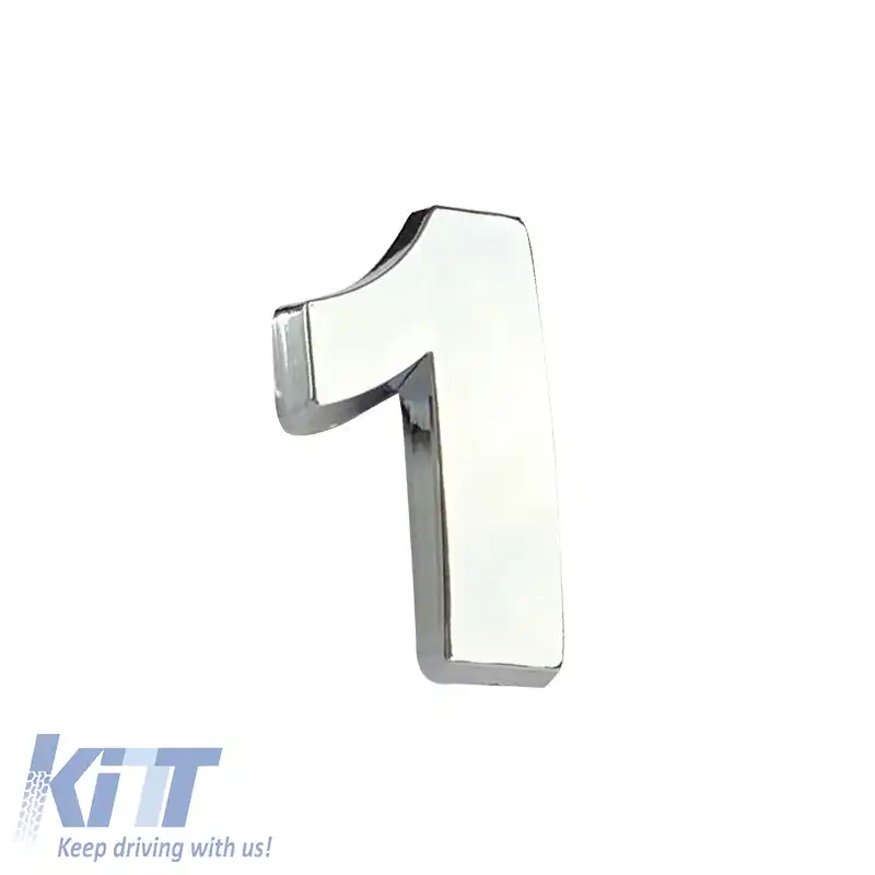 Autocolant Cromat Litera 3D ''1'' 2.7cm x 2.5cm 1 Bucată