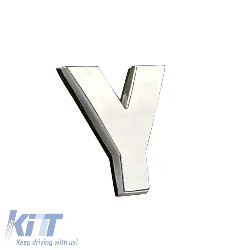 Autocolant Cromat Litera 3D ''Y'' 2.7cm x 2.5cm 1 Bucată
