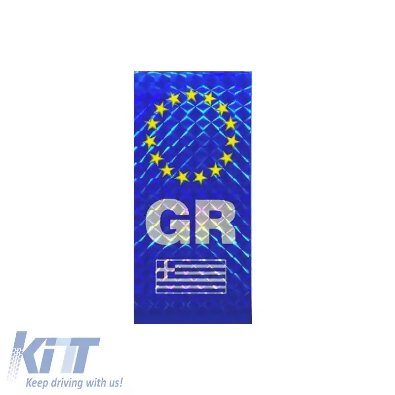 Autocolant Marc GR-Steag Grecesc 4 x 9cm 1 Bucată 24550