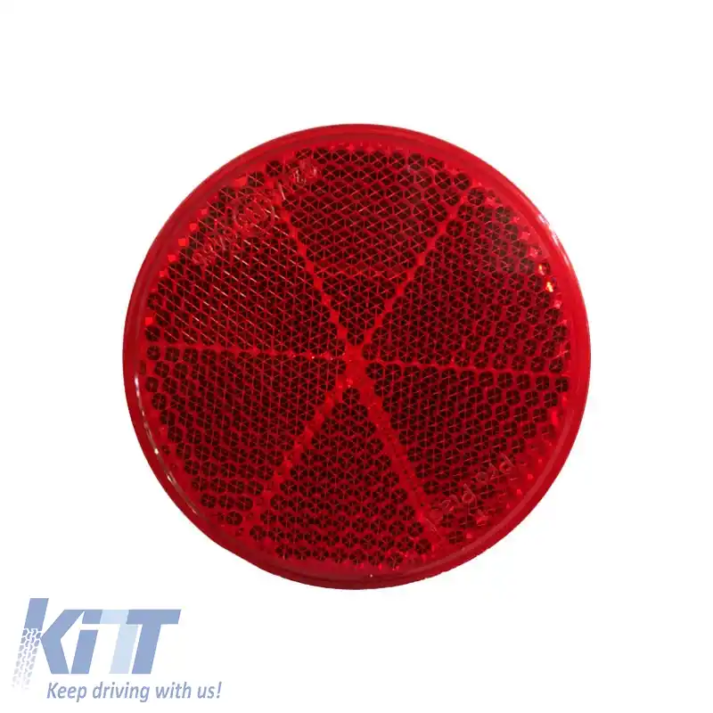 Autocolant Reflectorizant Rotund 60mm Proplast Roșu 26101102 1 Bucată