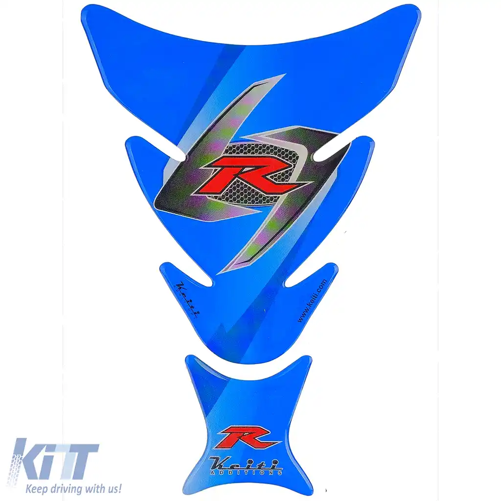 Autocolant rezervor motocicletă Pad rezervor cursă albastru pentru Suzuki Honda KTM Yamaha