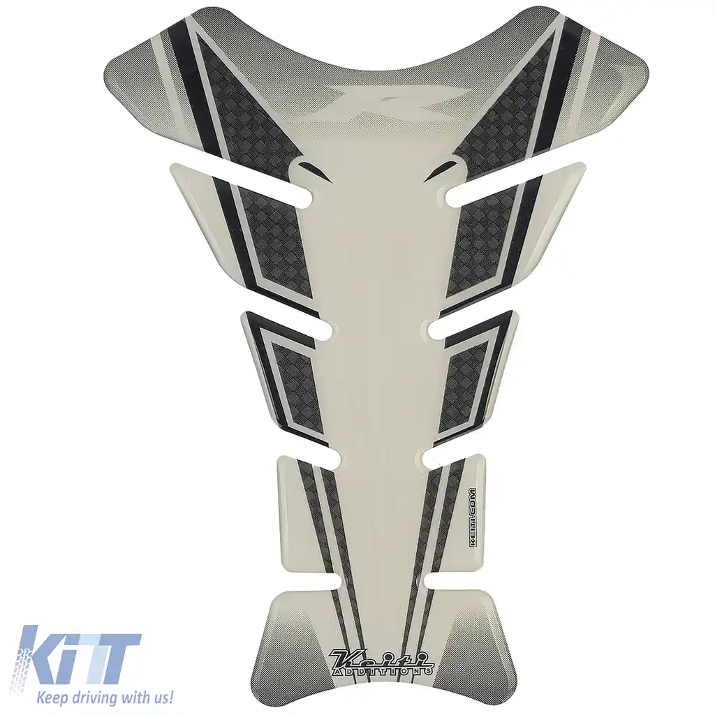 Autocolant rezervor motocicletă Tankpad dungi gri pentru Suzuki Honda KTM Yamaha