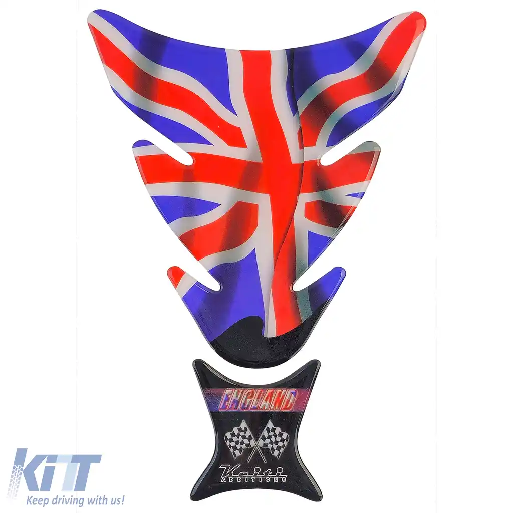 Autocolant rezervor motocicletă Tankpad Union Jack UK, potrivit pentru Suzuki, Honda, KTM, Yamaha