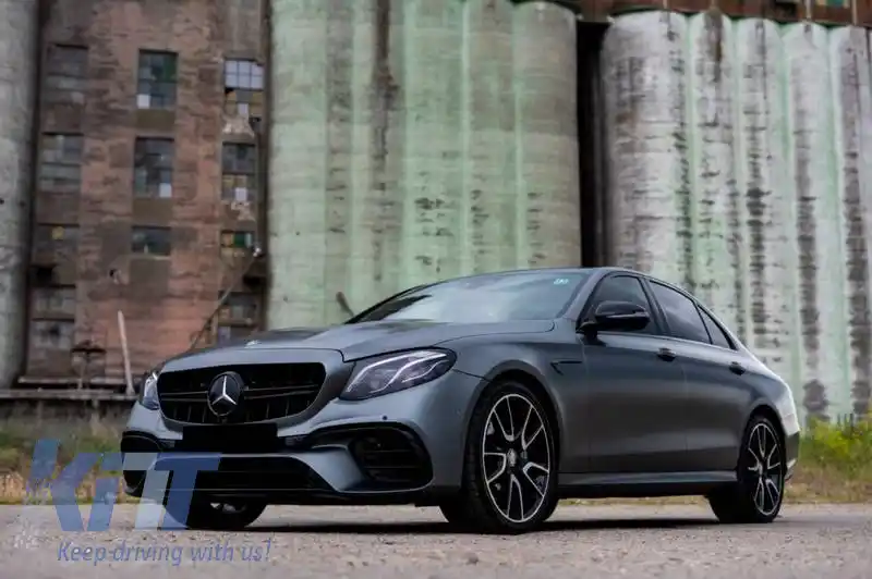 Autocolante Insigne potrivite pentru aripile Mercedes-Benz GLC X253, Clasa C W205, Clasa E W213 Negru Lucios 2 Piese-image-6315536