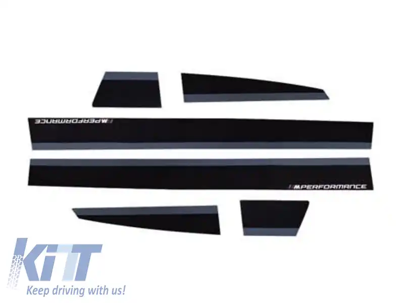 Autocolante M Performance Design Design potrivite pentru praguri M la BMW Seria 3 G20 sedan, G21 break după 2019