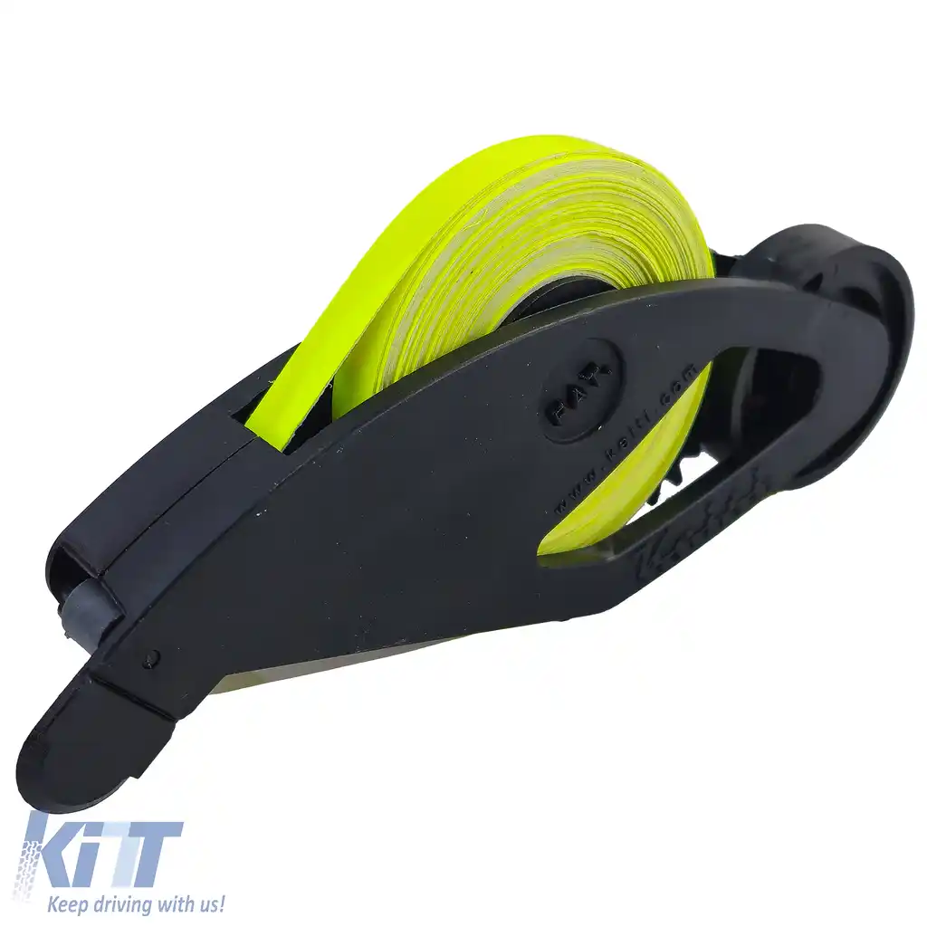 Autocolante pentru jante Keiti, autocolante pentru jante, galben neon, potrivite pentru mașină, motocicletă etc.