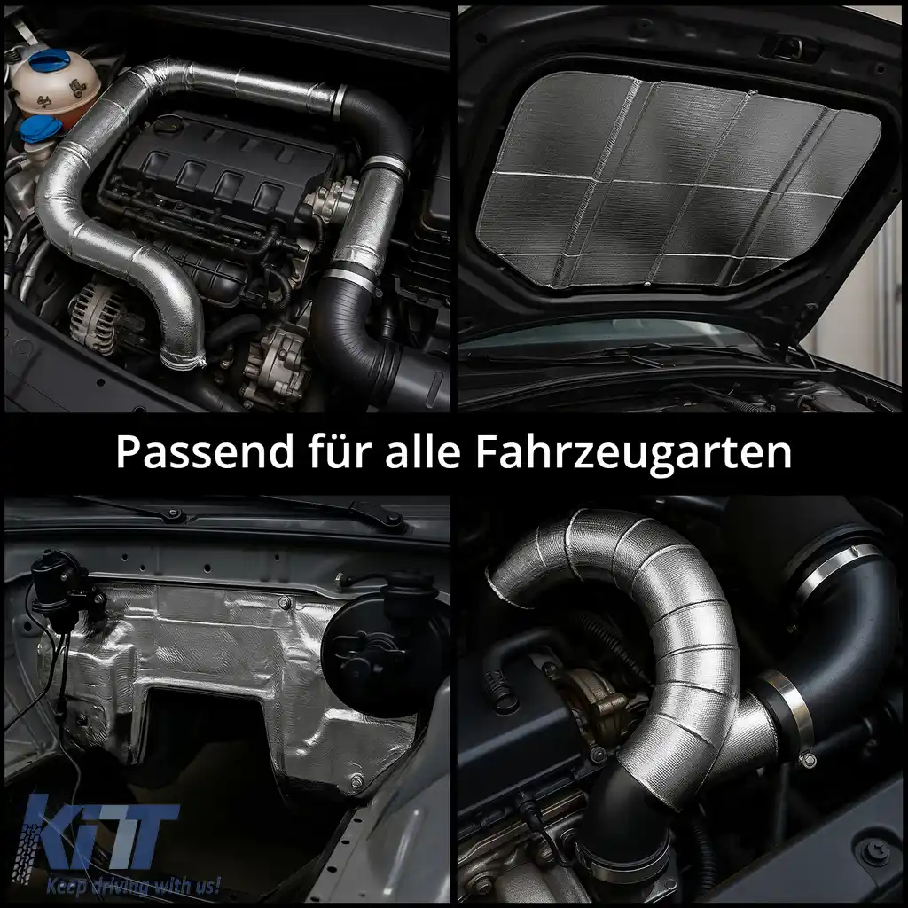 Bandă de izolație termică argintie 450°C, scut termic autoadeziv, 5 metri x 50mm-image-6202771