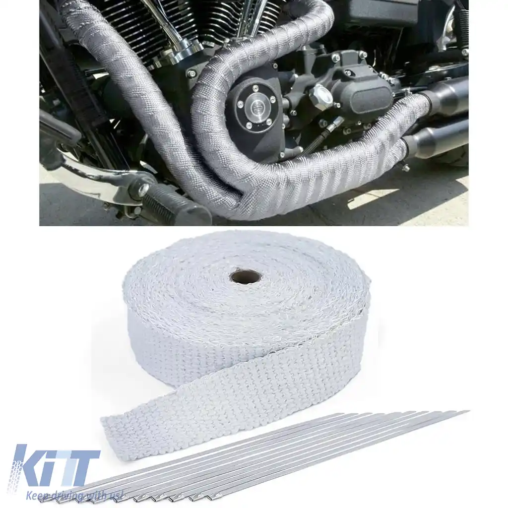 image-48-Bandă izolatoare pentru scut termic de evacuare ceramică până la 1300°C 50mmx2mm 15 metri