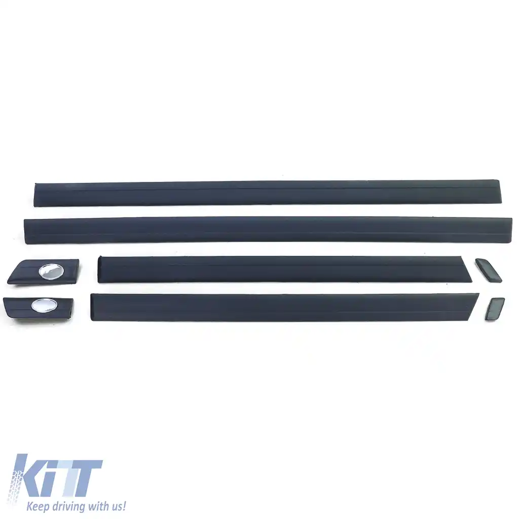 Banda de protecție, benzi de finisare, benzi pentru uși, set de 8 piese, potrivit pentru Audi 100 C4 90-94-image-6261457