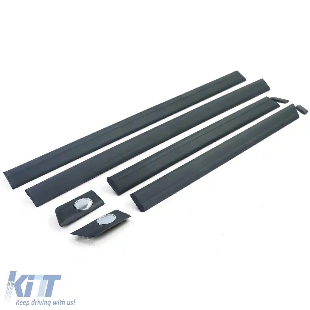 Banda de protecție, benzi de finisare, benzi pentru uși, set de 8 piese, potrivit pentru Audi 100 C4 90-94-image-6261458